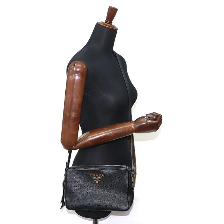 楽天市場】【美品】プラダ【PRADA】メタルロゴ ショルダーバッグ 