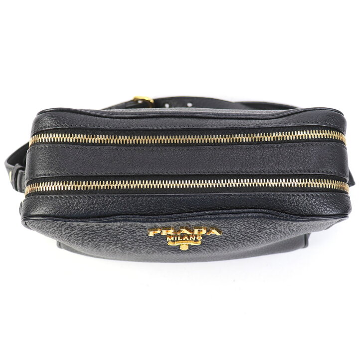 PRADA】プラダ ワンショルダー ショルダーバッグ 型押しロゴ カーフ 赤 