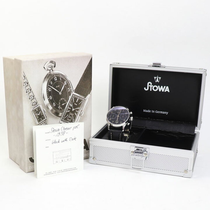楽天市場】【美品】ストーヴァ【STOWA】クロノグラフ 1938 ブラック  