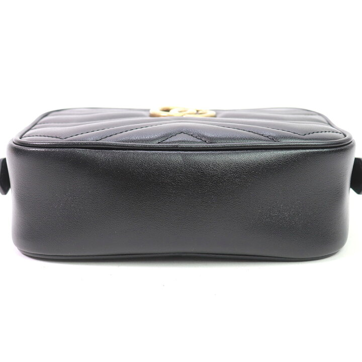 楽天市場】【美品】グッチ【GUCCI】GGマーモント ミニ カメラバッグ 