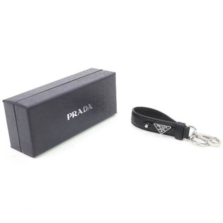 楽天市場】【美品】プラダ 【PRADA】サフィアーノレザー キーチェーン 