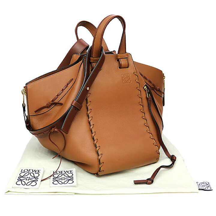 楽天市場】ロエベ【LOEWE】 ハンモック レース ミディアムバッグ タン 