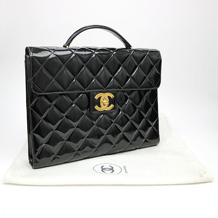 楽天市場】シャネル 【CHANEL】 ブリーフケース ブラック パテント 