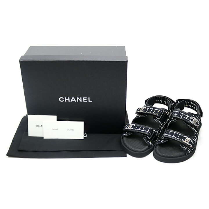 楽天市場】【未使用品】シャネル 【CHANEL】ツイード&ラムスキン 