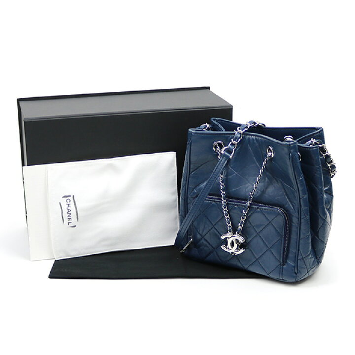 楽天市場】【新品同様】シャネル【CHANEL】ドローストリングバッグ 