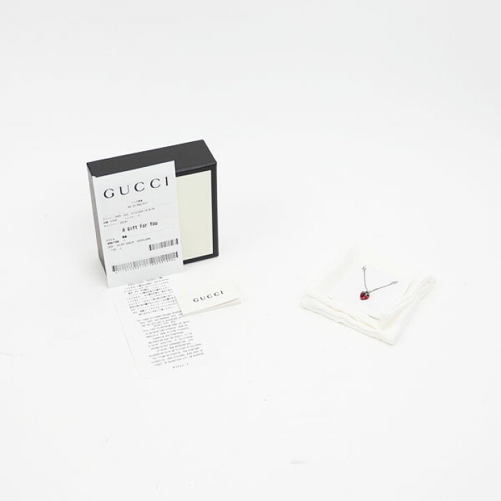 楽天市場】【美品】グッチ【GUCCI】ストロベリー ペンダント インター 