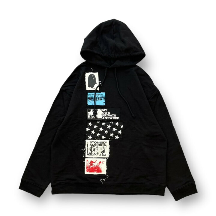 楽天市場】ラフシモンズ・RAF SIMONS Regular fit hoodie with patches 