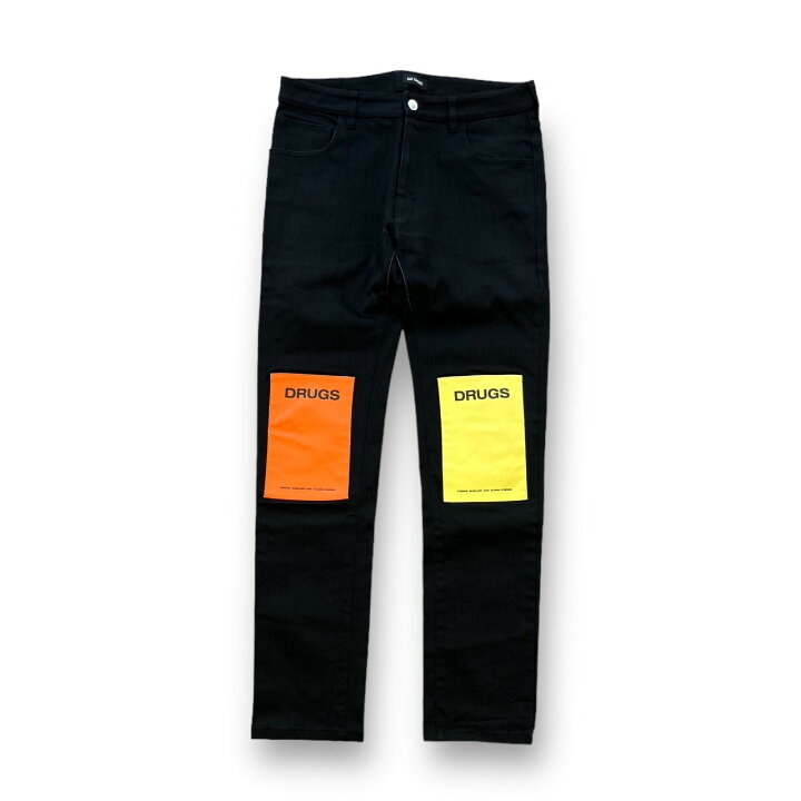 楽天市場】ラフシモンズ・RAF SIMONS ニーパッチデニムパンツ 状態D  