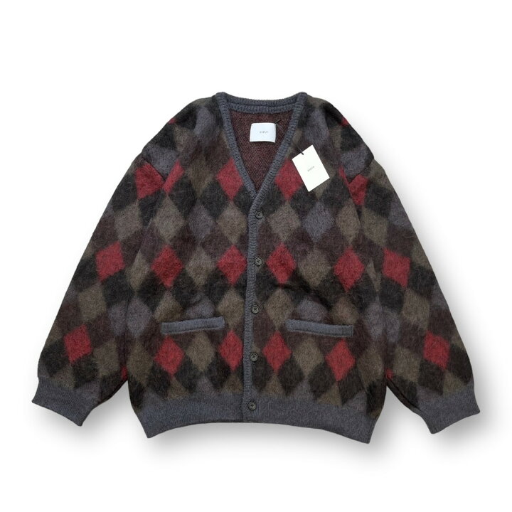 楽天市場】シュタイン・stein 22AW Kid Mohair Argyle Cardigan 状態SS 