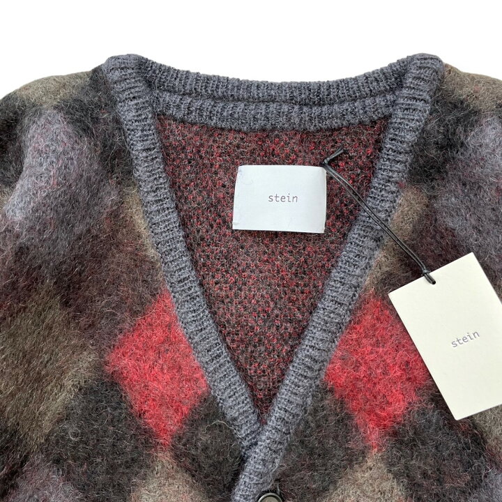 楽天市場】シュタイン・stein 22AW Kid Mohair Argyle Cardigan 状態SS 