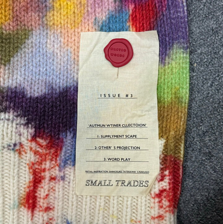 楽天市場】SHINYAKOZUKA・シンヤコズカ 23AW INVISIBLE SCAPE KNIT 