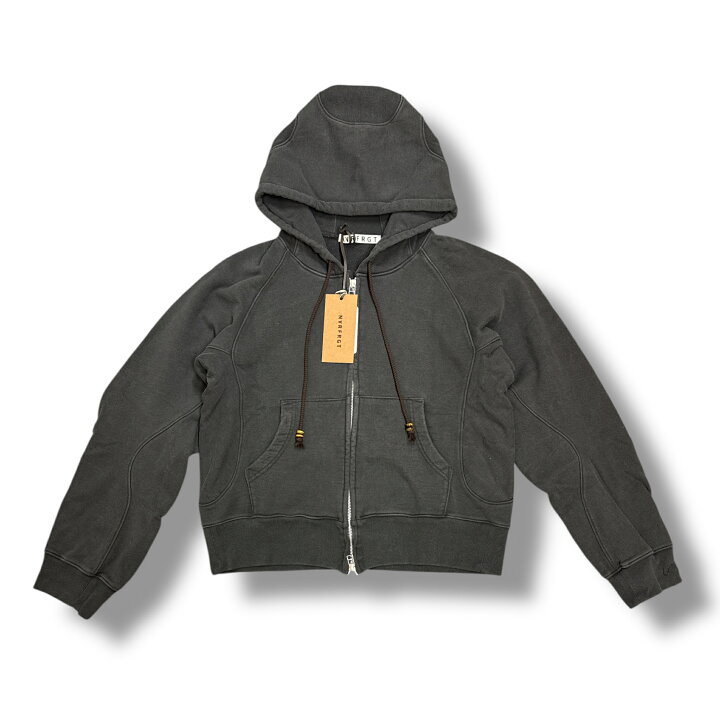 NVRFRGT・ネヴァーフォーゲット 24AW PANELLED ZIP UP HOODIE 状態SS パネルドジップアップフーディー パーカー スウェット NF242T02 ダークブラウン サイズ1 92617A サイズ2 92615A サイズ3 92606A 買取MOTTO 店
