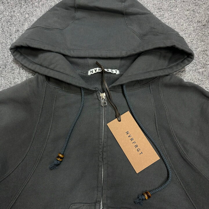 楽天市場】NVRFRGT・ネヴァーフォゲット 24SS PANELLED ZIP UP HOODIE 