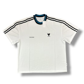 BASICKS・ベイシックス 24AW 90'S VIBES FOOTBALL T-SHIRT 状態SS ナインティーズバイブスフットボールTシャツ 半袖 カットソー S2.5-0510 ホワイト サイズM（92656A）