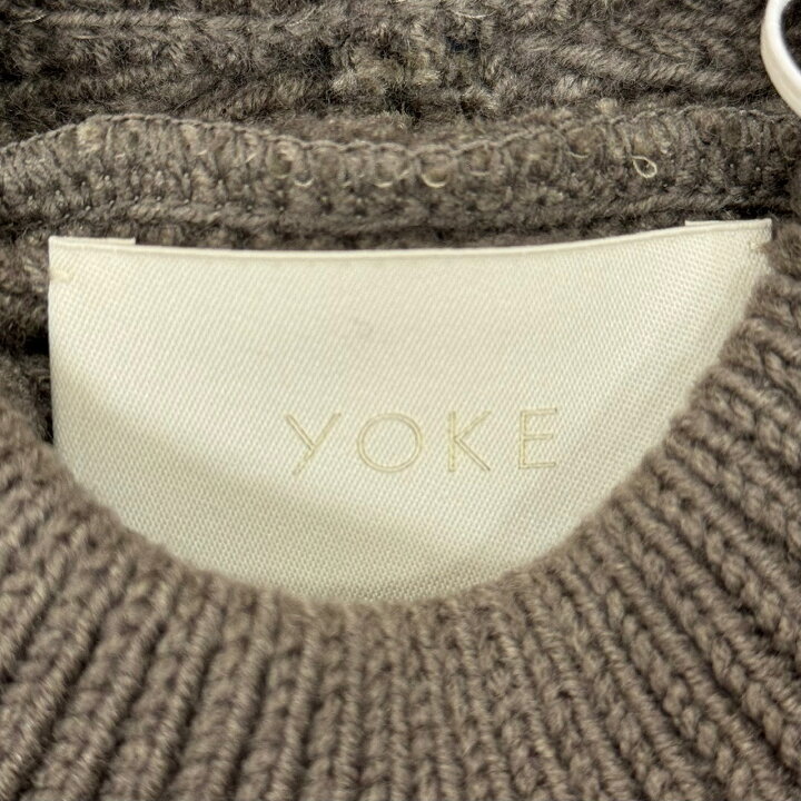 楽天市場】ヨーク・YOKE 21AW CROSSING CABLE CREW NECK KNIT 状態SS  