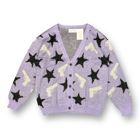 el conductorH　コンダクター　22AW MOHAIR CARDIGAN 'STARS モヘアニットカーディガン PD22AN01　パープル