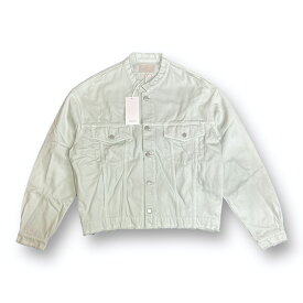 YOKE・ヨーク 23SS CUT-OFF WIDE DENIM TRUCKER JACKET 状態SS デニムジャケット YK23SS0470B ミストグリーン サイズ2 (60636A5)