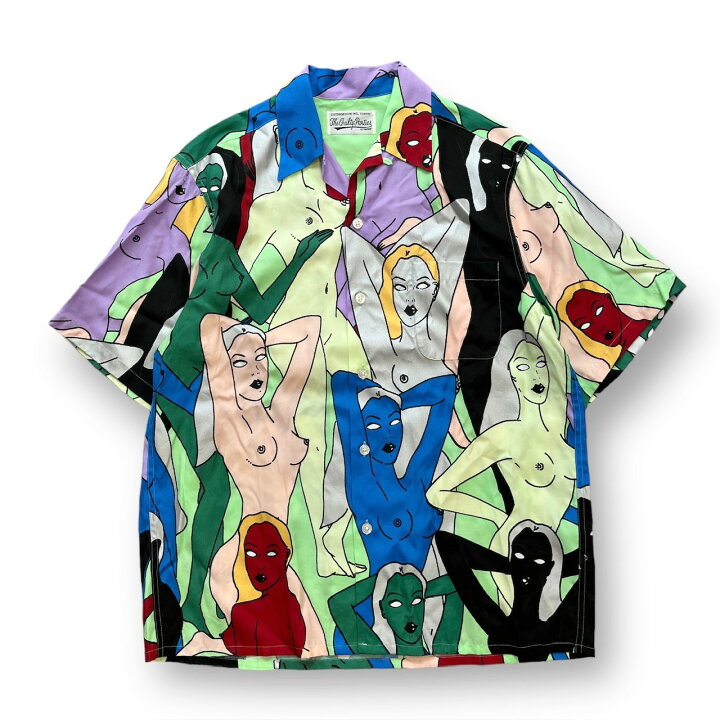 楽天市場】ワコマリア・WACKO MARIA 22SS 天国東京百女柄図 HAWAIIAN  