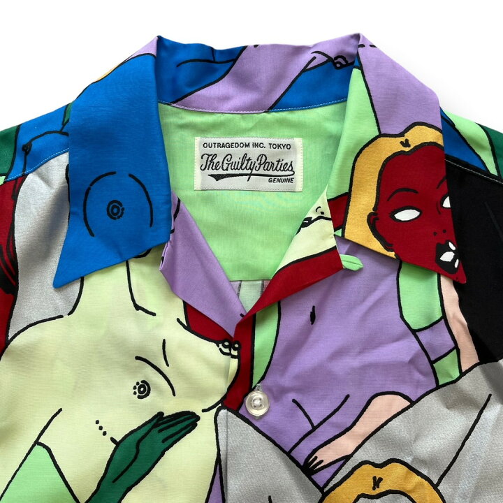 楽天市場】ワコマリア・WACKO MARIA 22SS 天国東京百女柄図 HAWAIIAN  