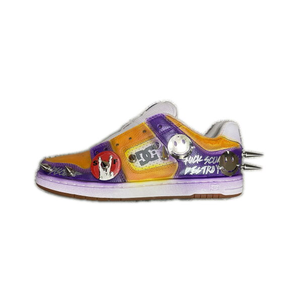 未使用 KIDILL・キディル  × grandcanyon・グランドキャニオン ディーシーシューズ  CUSTOMISED SNEAKERS COLLAB WITH 状態SS スニーカー KL784 LIMITEDEDITION 50 サイズ24.0 24cm パープル メンズ （3254M）【中古】
