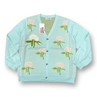 未使用 TTT_MSW・ティーモダンストリートウェア 22AW Rose Jacquard Knit Cardigan 状態SS ローズ ジャガ…