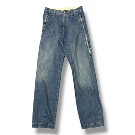 MM6・エムエムシックス 24SS ストレートレッグ ジーンズ デニムパンツ 状態A Maison Margiela メゾンマルジェラ SH0KA0011 サイズ46 インディゴ メンズ （5636M）【中古】