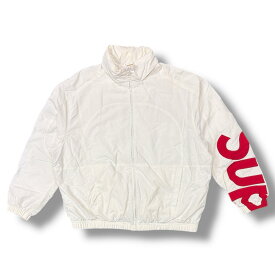 Supreme・シュプリーム 21SS Spellout Track Jacket 状態 スペルアウトトラックジャケット サイズM ホワイト メンズ （6313M）【中古】
