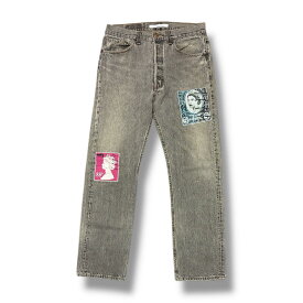 Children of the discordance・チルドレンオブザディスコーダンス 19SS VINTAGE EMBROIDERY DENIM PANTS 状態A ヴィンテージ 刺繍 デニムパンツ ジーンズ COTDPT-322A サイズ1 ブラック系 メンズ （6500M）【中古】