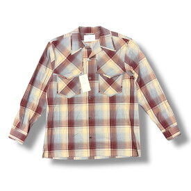 未使用 CASEY CASEY・ケイシーケイシー HAMNET SHIRT 状態SS ハムネットシャツ 長袖シャツ 23HC265 サイズL カーキ メンズ （96005A）【中古】