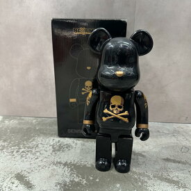 MEDICOM TOY・メディコムトイ × mastermind JAPAN・マスターマインドジャパン BE@RBRICK 400％ 状態A フィギュア サイズF ブラック メンズ （14778M）【中古】