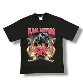 PUMA・プーマ × A$AP Rocky エイサップ・ロッキー モーターズ Tシャツ 状態A コラボ プリントカットソー 636188-01 サイズM ブラック メンズ （18809M）【中古】