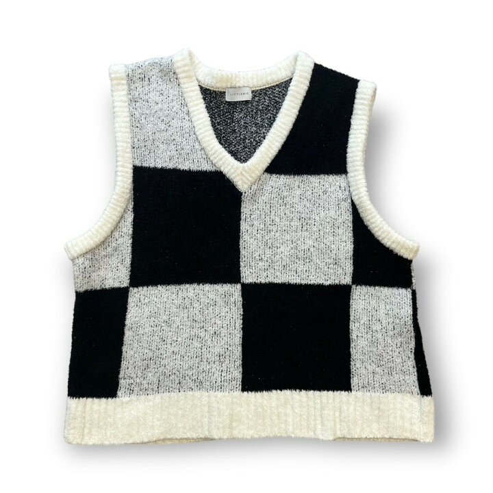 楽天市場】リトルビッグ・LITTLEBIG 22SS Pattern Knit Vest 状態B 