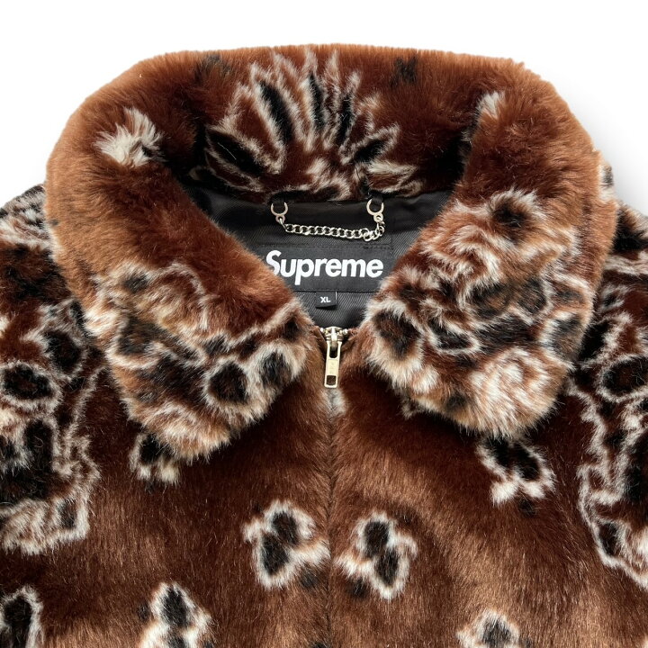 Supreme faux fur bomber XLサイズ brown 