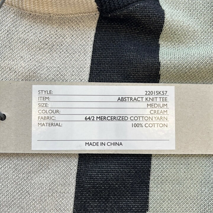 新品未使用タグ付】SHINYAKOZUKA / アブストラクトニットTEE