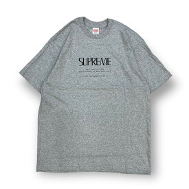 シュプリーム・Supreme 20SS Anno Domini Tee 状態SS アンノドミニ Tシャツ クルーネック カットソー ロゴプリント 杢グレー サイズL