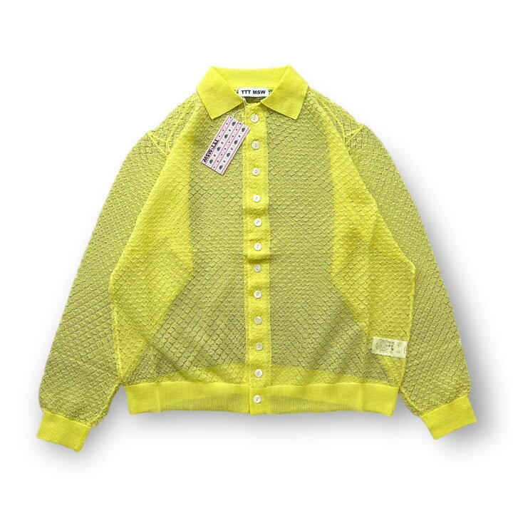 楽天市場】ティー・TTT_MSW 22SS See-Through Knit Cardigan 状態SS 