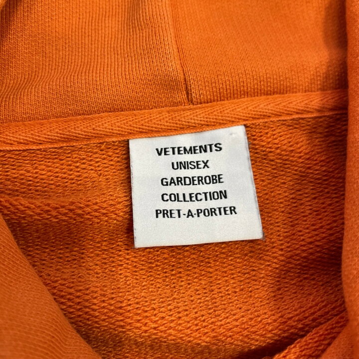 楽天市場】ヴェトモン・VETEMENTS Hello my name is Hoodie 状態B  