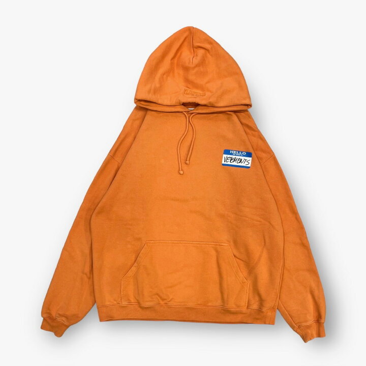楽天市場】ヴェトモン・VETEMENTS Hello my name is Hoodie 状態B  