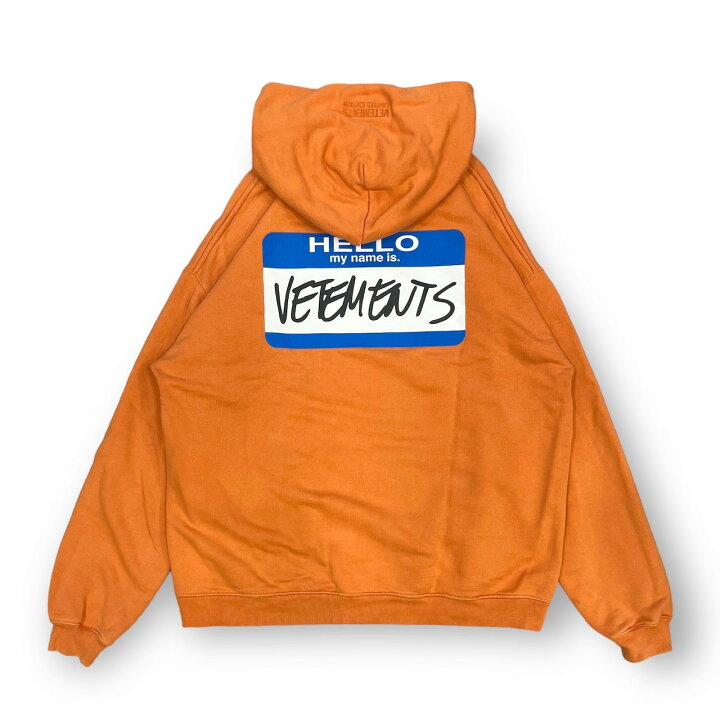 楽天市場】ヴェトモン・VETEMENTS Hello my name is Hoodie 状態B 