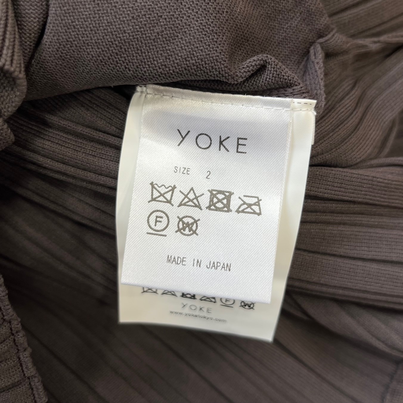 楽天市場】ヨーク・YOKE 22SS Pleated Knit Cardigan 状態SS プリーツ
