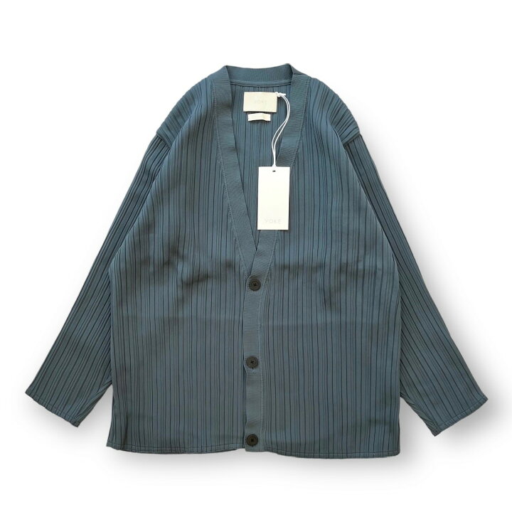 楽天市場】ヨーク・YOKE 22SS Pleated Knit Cardigan 状態SS プリーツ  