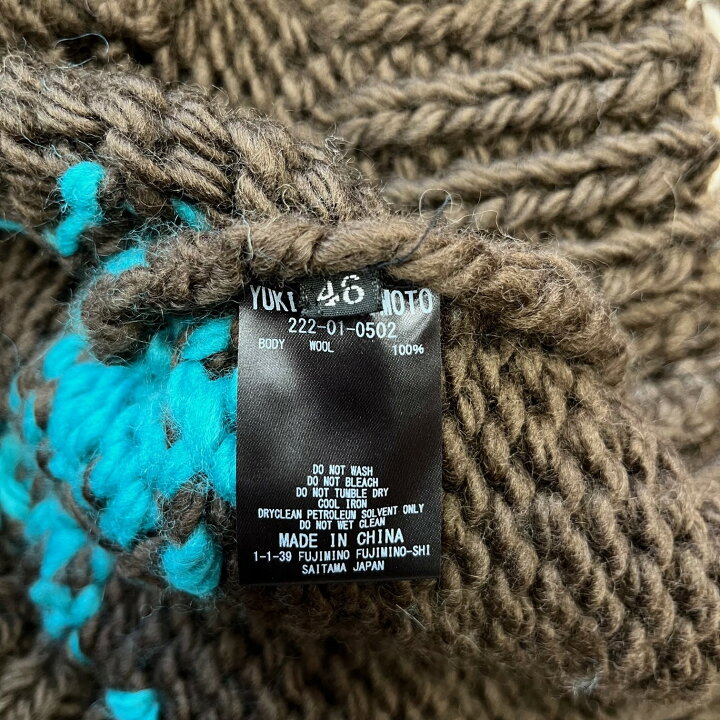 楽天市場】ユウキハシモト・YUKI HASHIMOTO 22AW COWICHAN SWEATER  
