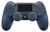 【中古】【純正品】ワイヤレスコントローラー (DUALSHOCK 4) ミッドナイト・ブルー (CUH-ZCT2J22)