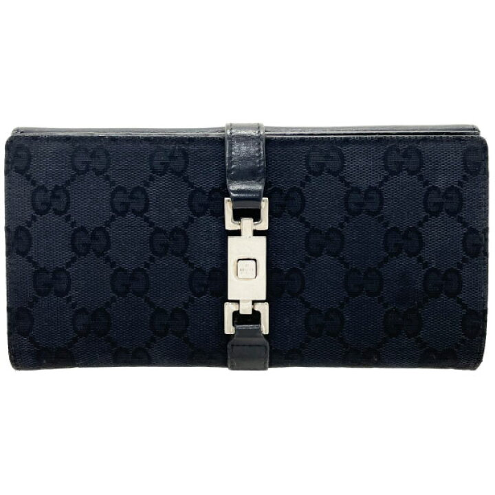 楽天市場】グッチ 財布 ジャッキー Wホック長財布 GGキャンバス レザー 