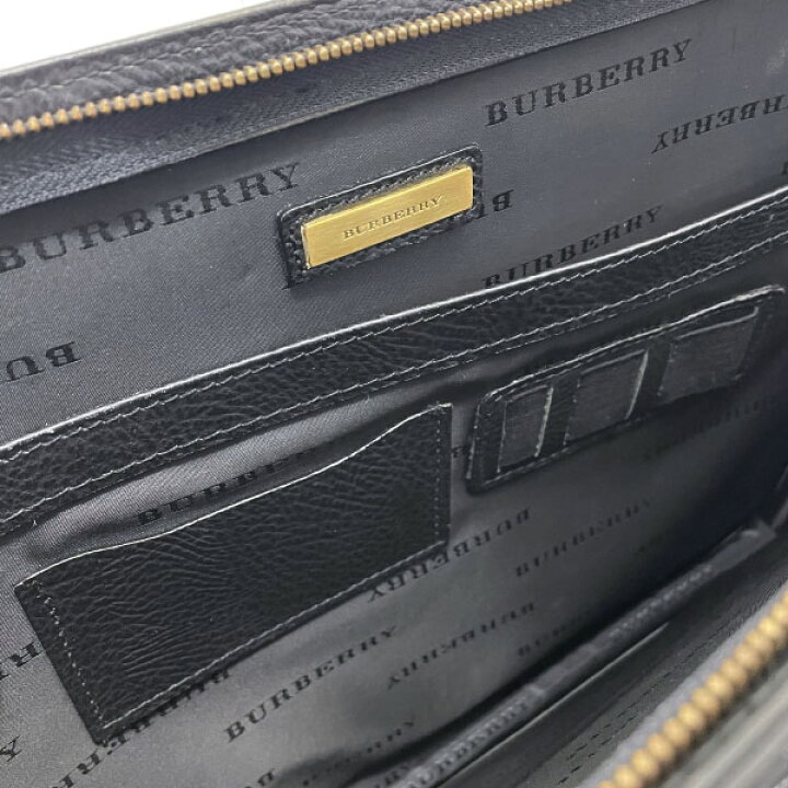 楽天市場】バーバリー ブリーフケース レザー 革 ブラック 黒 BURBERRY 