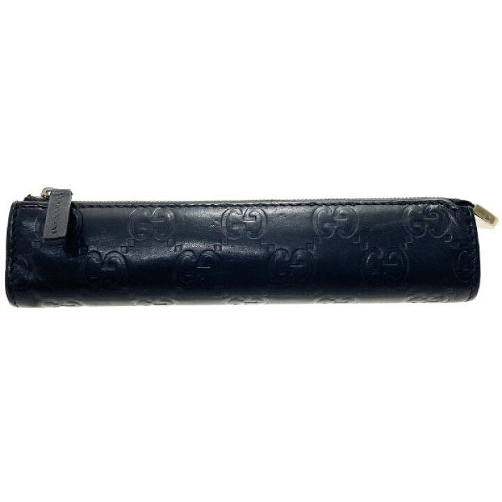 楽天市場】グッチ ペンケース シマライン ペンポーチ レザー 革  