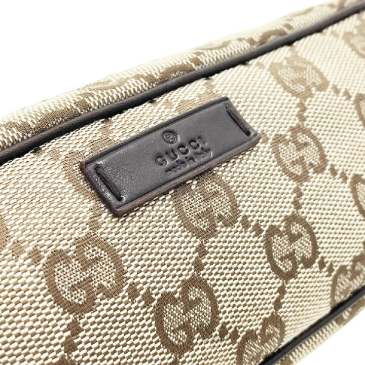 楽天市場】グッチ ペンケース ロゴプレート ペンポーチ GGキャンバス 