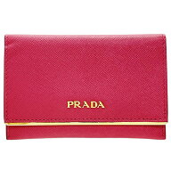 プラダ カードケース ロゴ カードホルダー サフィアーノ レザー 革 ペオニア ピンク 1M1362 PRADA カード…