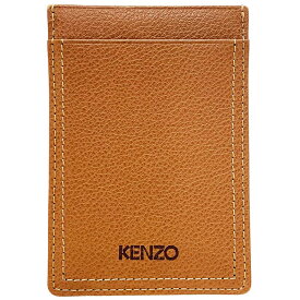 ケンゾー パスケース レザー ブラウン系 ロゴ IC ID カードケース 名刺入れ 通勤 通学 ブランド小物【中古】