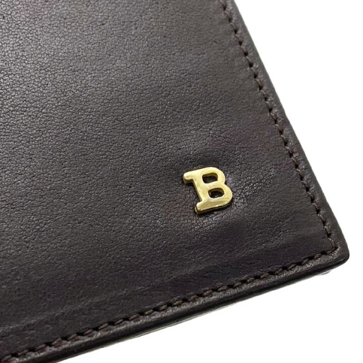 楽天市場】バリー 長財布 B ロゴ 二つ折り長財布 レザー 革 ダーク 